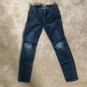 Free people ripped skinny jeans
